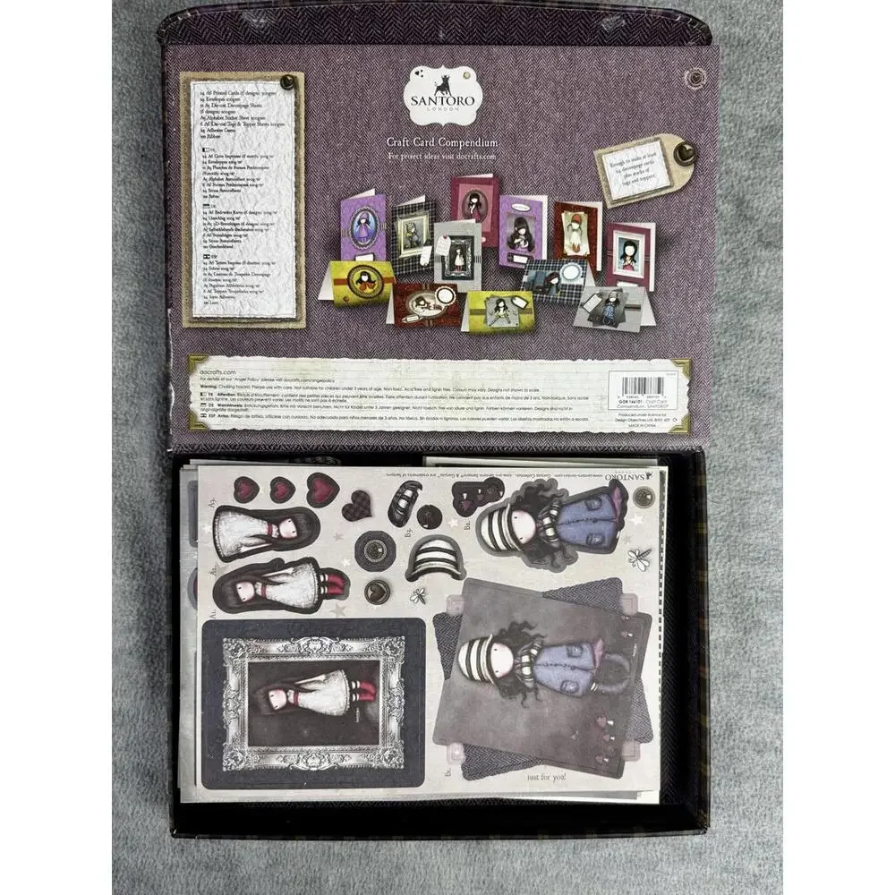 santoro‎ gorjuss craft card compendium kit unused stationery scrapbook set